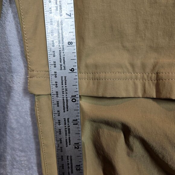 Eddie Bauer Travex zip off Pants Mens 38x30 Beige Nylon Outdoor Hiking Stretch - Picture 8 of 14